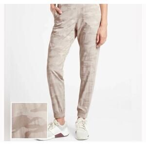 Athleta Brooklyn Camo Joggers 16 Abalone Grey